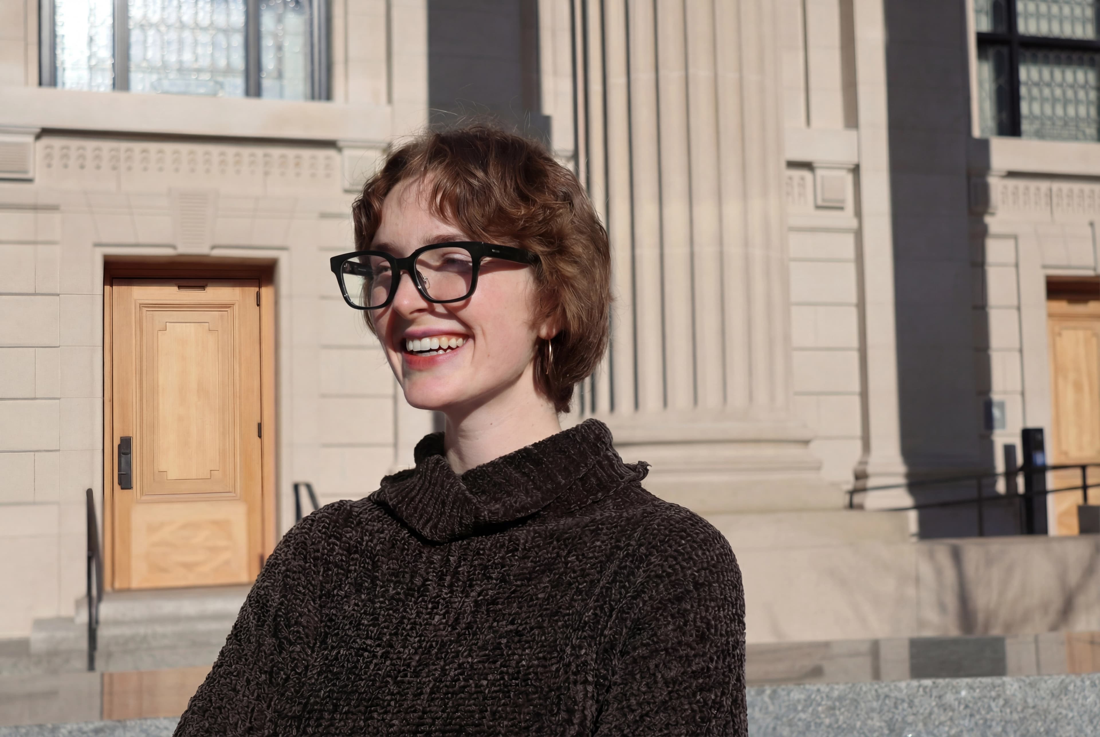 Person wearing AirCaps